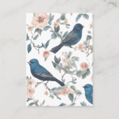 エレガントフランスのビクトリアンフローラ結婚詳細 エンクロージャーカード (裏面)