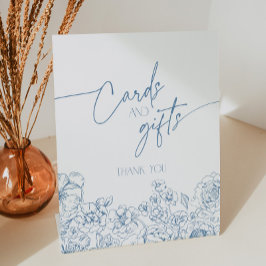 エレガントフランスのフローラカードとギフト 台座サイン