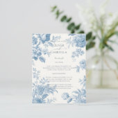 エレガントフランスのフローラ結婚ズ エンクロージャーカード (スタンド正面)