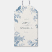エレガントフランスのフローラ結婚ズ ギフトタグ (正面)