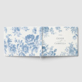 エレガントフランスのフローラ結婚ズ ゲストブック (全面)