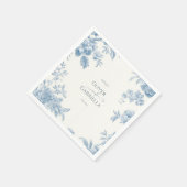 エレガントフランスのフローラ結婚ズ スタンダードカクテルナプキン (角)