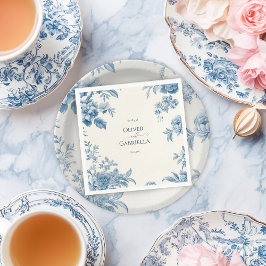 エレガントフランスのフローラ結婚ズ スタンダードカクテルナプキン