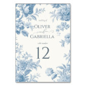 エレガントフランスのフローラ結婚ズ テーブルナンバー (正面)