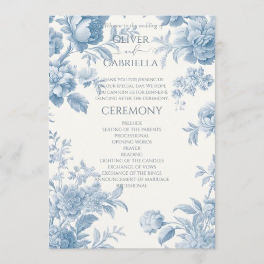 エレガントフランスのフローラ結婚ズ プログラム (正面)