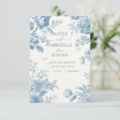 エレガントフランスのフローラ結婚ズ 出欠カード (スタンド正面)