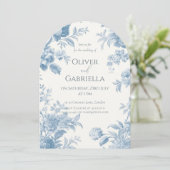 エレガントフランスのフローラ結婚ズ 招待状 (スタンド正面)