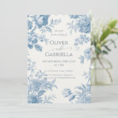 エレガントフランスのフローラ結婚ズ 招待状 (スタンド正面)