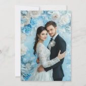 エレガントフランスのフローラ結婚ズ 招待状 (裏面)