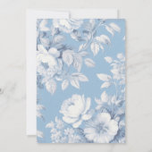 エレガントフランスのフローラ結婚ズ 招待状 (裏面)