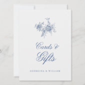 エレガントフランスのヴィンテージジュイカードとギフトサイン (正面)