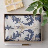 エレガントフランスのヴィンテージダマスクの切り離し紙 薄葉紙 (ギフト)