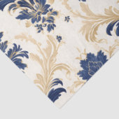 エレガントフランスのヴィンテージダマスクの切り離し紙 薄葉紙 (詳細)