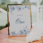 エレガントフランスのヴィンテージフローラジュエテーブル番号 招待状