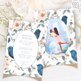 エレガントフランスのヴィンテージ写真結婚の 招待状