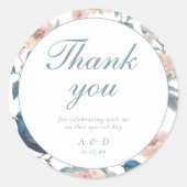 エレガントフランスのヴィンテージ結婚フローラ ラウンドシール (正面)