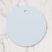 エレガントフランスのヴィンテージ青フローラ結婚ズ フェイバータグ (裏面)