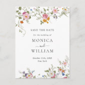 エレガントフランスの庭園の結婚式保存日 ポストカード (正面)