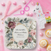 エレガントフランスの金ゴールド水結婚色 ペーパープレート (パーティー)