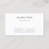 エレガントフリーハモダンンドスクリシンプルテンプレート 名刺 (正面)