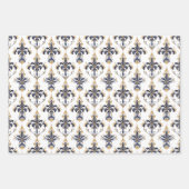 エレガントフルーアデリス包装紙セット ラッピングペーパーシート (正面3)