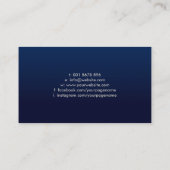 エレガントフルーアデリス真珠と青の大理石 名刺 (裏面)