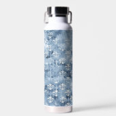 エレガントフルーアデリス – ヴィンテージブルーフランスの ウォーターボトル (正面)