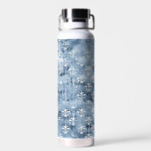 エレガントフルーアデリス – ヴィンテージブルーフランスの ウォーターボトル (背面)