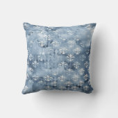 エレガントフルーアデリス – ヴィンテージブルーフランスの クッション (裏面)