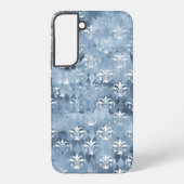 エレガントフルーアデリス – ヴィンテージブルーフランスの SAMSUNG GALAXYケース (裏面)