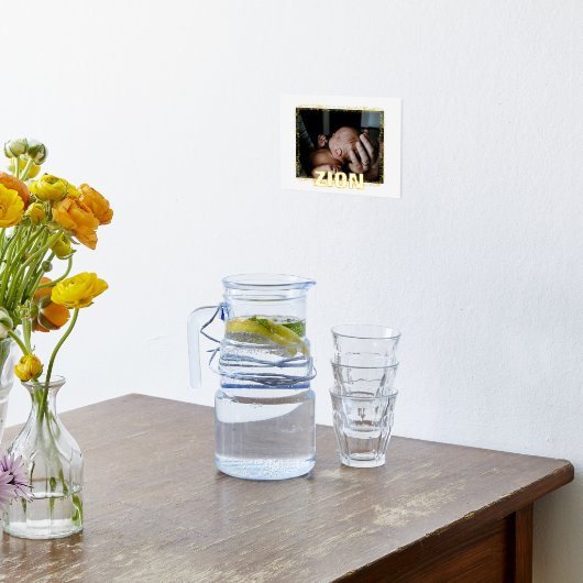 エレガントフレーム絵を描ドロップ可はっきりした能文字写真 箔ポスター (レイダウン (キッチン))