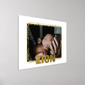 エレガントフレーム絵を描ドロップ可はっきりした能文字写真 箔ポスター (レイダウン)