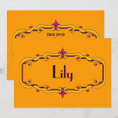 エレガントフレーム 招待状 (正面/裏面)