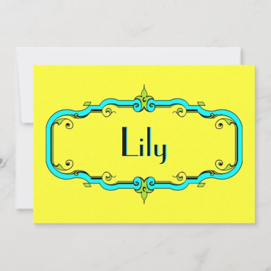 エレガントフレーム 招待状 (正面)