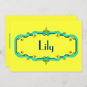 エレガントフレーム 招待状 (正面/裏面)