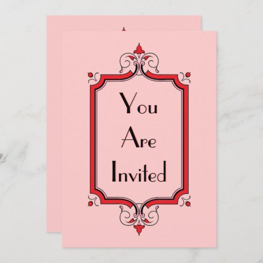 エレガントフレーム 招待状 (正面/裏面)