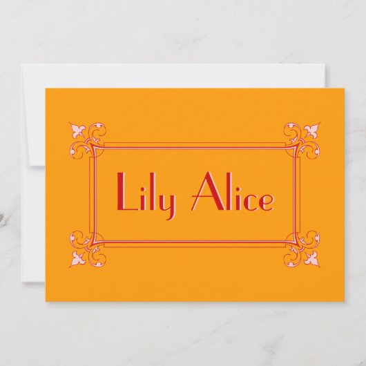 エレガントフレーム 案内状 (正面)