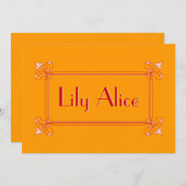 エレガントフレーム 案内状 (正面/裏面)