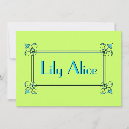 エレガントフレーム 案内状 (正面)