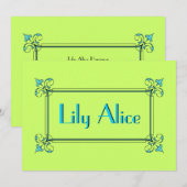 エレガントフレーム 案内状 (正面/裏面)