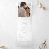 エレガントフローラあじさい写真Webサイ結婚ズ 三つ折り招待状 (内部)