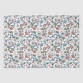 エレガントフローラうれしそうな青オレンジグリーン 薄葉紙 (正面)