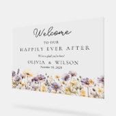 エレガントフローラが歓迎され結婚た後 アクリルサイン (傾斜)