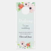 エレガントフローラが歓迎を妨げ結婚ない ドアノブサイン (裏面)