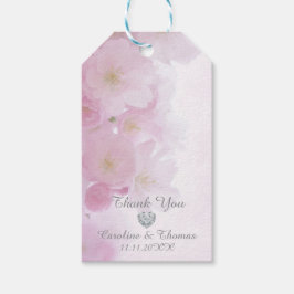 エレガントフローラさくらんぼ咲きありがとう結婚 ギフトタグ