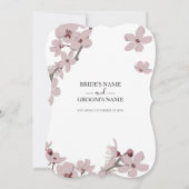 エレガントフローラさくらんぼ結婚式招待状 招待状 (裏面)