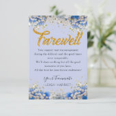 エレガントフローラさよなら同僚の別れカード サンキューカード (スタンド正面)