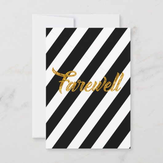 エレガントフローラさよなら同僚の別れカード サンキューカード (裏面)