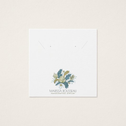 エレガントフローラつる植物イヤリング表示カード (正面)