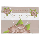 エレガントフローラと水玉模様 ラージペーパーバッグ (裏面)